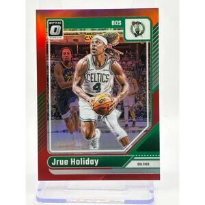 2024-25 Panini Optic Jrue Holiday Red Prizm Refractor 96/99 SP Boston Celtics